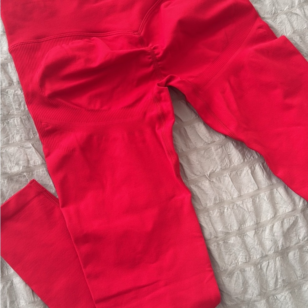 Fabletics Vibrant Red Leggings XS